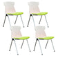 Modern Armless Chair Mid-Back Mesh Desk Chair in Black/Green/Orange/Blue/Red Green 4 Piece Set Clearhalo 'furn' 'furn_office_chair' 'Furniture' 'Office Chairs' 'Office Furniture' 'office_chair' 6522588