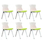 Modern Armless Chair Mid-Back Mesh Desk Chair in Black/Green/Orange/Blue/Red Green 6 Piece Set Clearhalo 'furn' 'furn_office_chair' 'Furniture' 'Office Chairs' 'Office Furniture' 'office_chair' 6522589