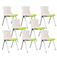 Modern Armless Chair Mid-Back Mesh Desk Chair in Black/Green/Orange/Blue/Red Green 8 Piece Set Clearhalo 'furn' 'furn_office_chair' 'Furniture' 'Office Chairs' 'Office Furniture' 'office_chair' 6522590