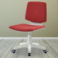 Silla de oficina contemporánea con respaldo medio, silla giratoria para conferencias con ruedas
