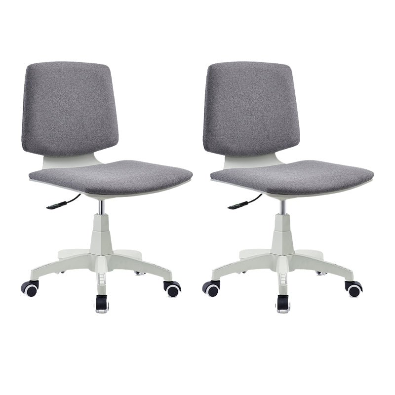 Silla de oficina contemporánea con respaldo medio, silla giratoria para conferencias con ruedas