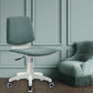 Silla de oficina contemporánea con respaldo medio, silla giratoria para conferencias con ruedas