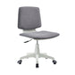 Silla de oficina contemporánea con respaldo medio, silla giratoria para conferencias con ruedas