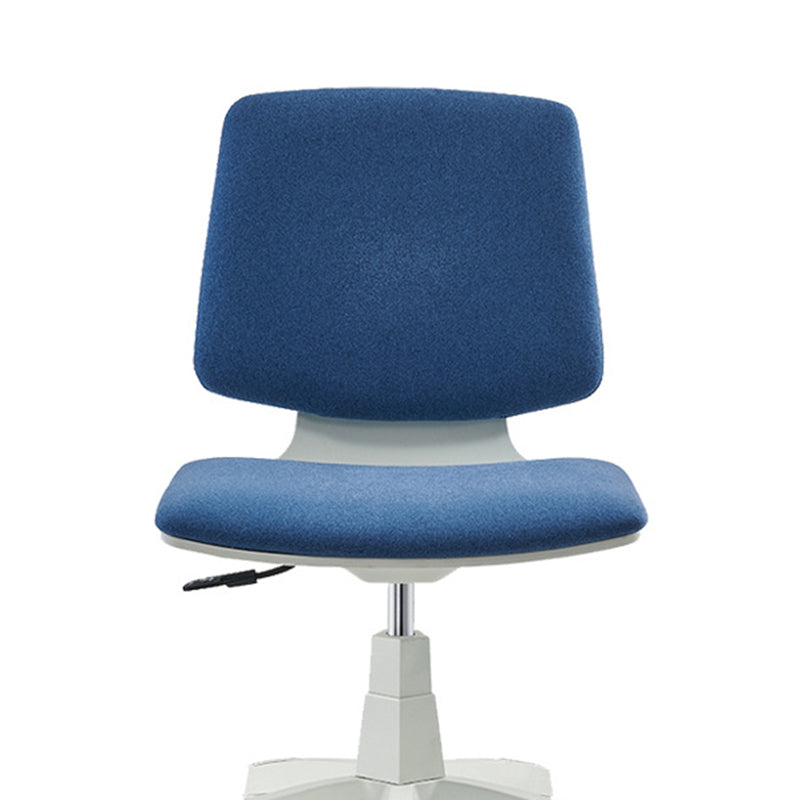 Silla de oficina contemporánea con respaldo medio, silla giratoria para conferencias con ruedas
