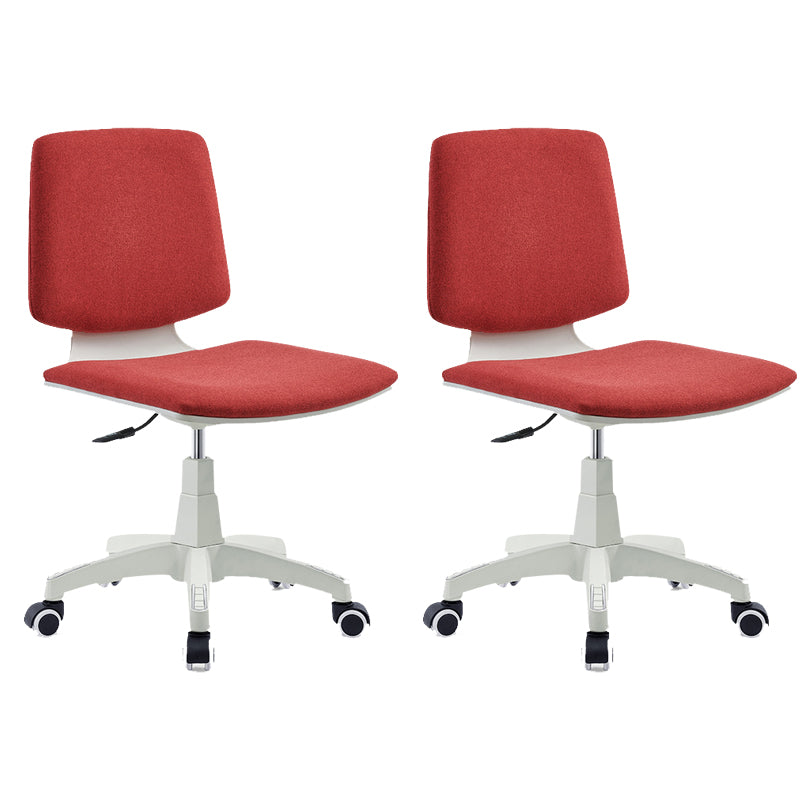 Silla de oficina contemporánea con respaldo medio, silla giratoria para conferencias con ruedas