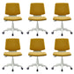 Silla de oficina contemporánea con respaldo medio, silla giratoria para conferencias con ruedas