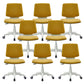 Silla de oficina contemporánea con respaldo medio, silla giratoria para conferencias con ruedas