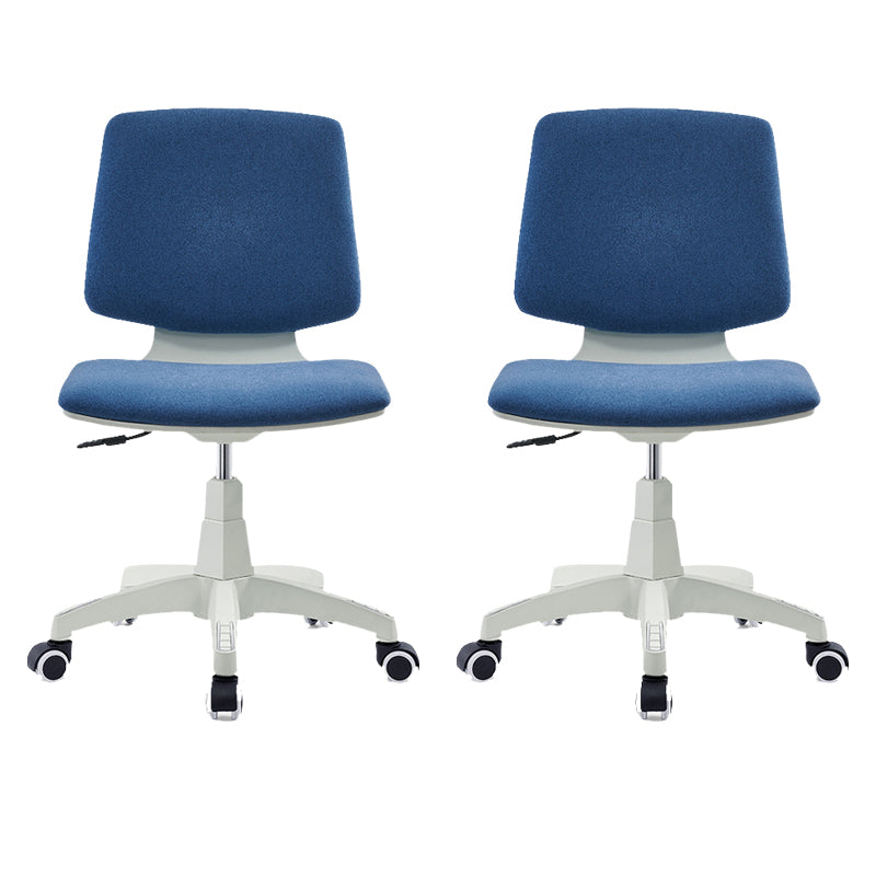 Silla de oficina contemporánea con respaldo medio, silla giratoria para conferencias con ruedas