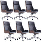 Height-adjustable Managers Chair Modern Executive Chair for Office Black 6 Piece Set Clearhalo 'furn' 'furn_office_chair' 'Furniture' 'Office Chairs' 'Office Furniture' 'office_chair' 6522627