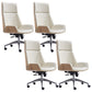 Height-adjustable Managers Chair Modern Executive Chair for Office White 4 Piece Set Clearhalo 'furn' 'furn_office_chair' 'Furniture' 'Office Chairs' 'Office Furniture' 'office_chair' 6522634