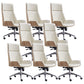 Height-adjustable Managers Chair Modern Executive Chair for Office White 8 Piece Set Clearhalo 'furn' 'furn_office_chair' 'Furniture' 'Office Chairs' 'Office Furniture' 'office_chair' 6522638