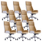 Height-adjustable Managers Chair Modern Executive Chair for Office Khaki 8 Piece Set Clearhalo 'furn' 'furn_office_chair' 'Furniture' 'Office Chairs' 'Office Furniture' 'office_chair' 6522643