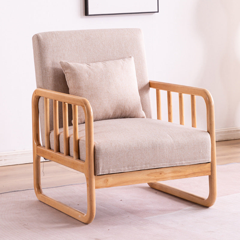 Tropical Rolled Armsofa 32,67 "hoher Stoff -Slipbeschichtungssofa