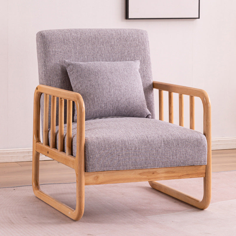 Tropical Rolled Arm Sofa 32.67" Tall Fabric Slipcovered Sofa