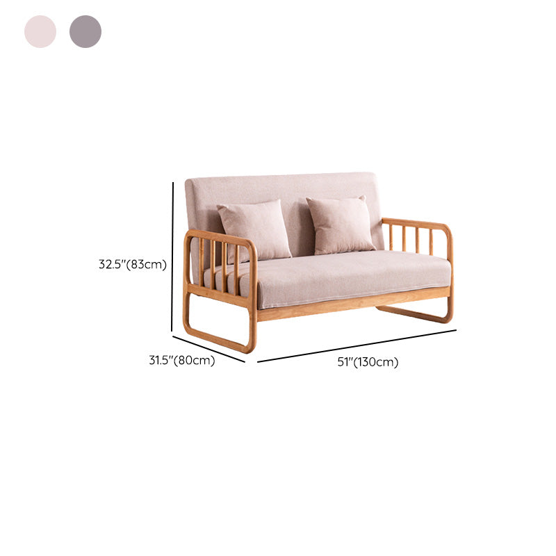 トロピカルロールアームソファ32.67 "高さの生地スリップカバーソファ