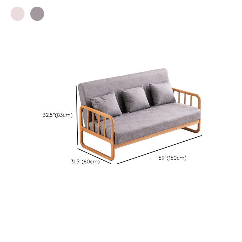 Tropical Rolled Armsofa 32,67 "hoher Stoff -Slipbeschichtungssofa