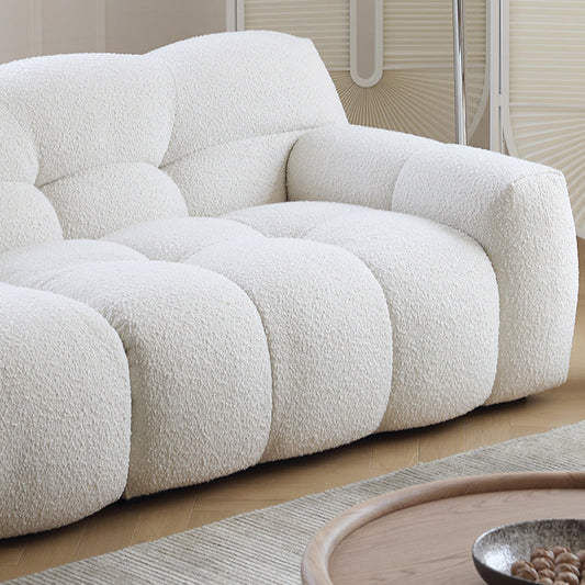 Biscuit Back Seating Square Arm Sofa in White for Living Room Clearhalo 'furn' 'furn_sofas' 'Furniture' 'Living Room Furniture' 'Sofa' 'sofas' 6522723