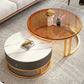 Modern Glass Coffee Cocktail Table Round Nesting Coffee Table Set Clearhalo 'Coffee & Accent Tables' 'Coffee Tables' 'coffee_tables' 'furn' 'furn_coffee_tables' 'Furniture' 'Living Room Furniture' 6522889