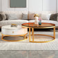 Modern Glass Coffee Cocktail Table Round Nesting Coffee Table Set Clearhalo 'Coffee & Accent Tables' 'Coffee Tables' 'coffee_tables' 'furn' 'furn_coffee_tables' 'Furniture' 'Living Room Furniture' 6522891