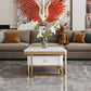 Slate Square End Table Frame Modern Coffee Table with Drawer Clearhalo 'Coffee & Accent Tables' 'Coffee Tables' 'coffee_tables' 'furn' 'furn_coffee_tables' 'Furniture' 'Living Room Furniture' 6522908