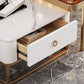 Slate Square End Table Frame Modern Coffee Table with Drawer Clearhalo 'Coffee & Accent Tables' 'Coffee Tables' 'coffee_tables' 'furn' 'furn_coffee_tables' 'Furniture' 'Living Room Furniture' 6522912