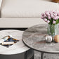 Slate Coffee Cocktail Table Round Coffee Table Set with Drawer Clearhalo 'Coffee & Accent Tables' 'Coffee Tables' 'coffee_tables' 'furn' 'furn_coffee_tables' 'Furniture' 'Living Room Furniture' 6522956