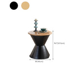 Tavolo laterale di campagna largo da 17 "Tavolino rotondo in metallo