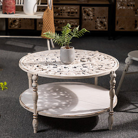 Tavolino di campagna da 19 "H Tavolo da metallo Accento Round Accent