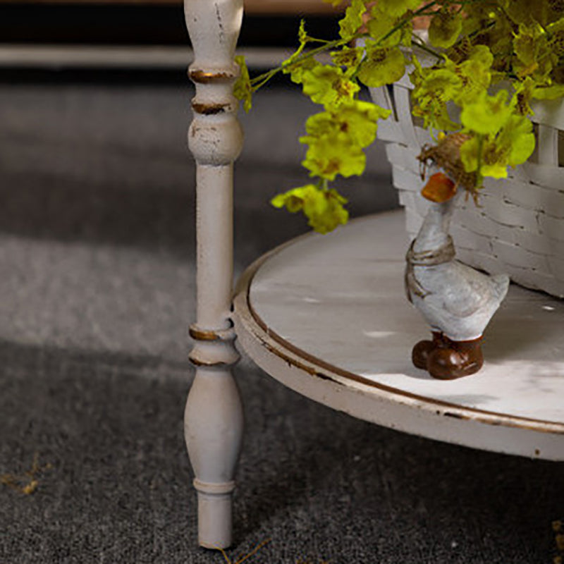 Tavolino di campagna da 19 "H Tavolo da metallo Accento Round Accent