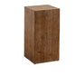 Rustic Square Wooden End Table Natural Drum Sofa Side Accent Table 12"L x 12"W x 24"H 1 Clearhalo 'Coffee & Accent Tables' 'End & Side Tables' 'end_side_tables' 'furn' 'furn_end_side_tables' 'Furniture' 'Living Room Furniture' 6523150