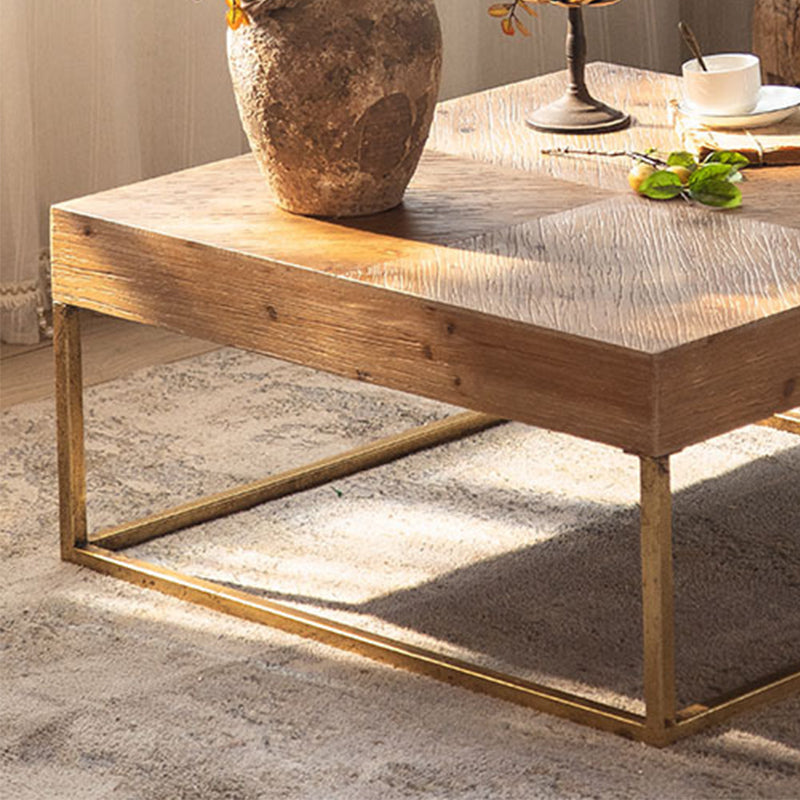 Modern Coffee Table Solid Wood Coffee Cocktail Table for Living Room