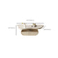 Contemporary Geometric Cocktail Table Stone White Coffee Table Clearhalo 'Coffee & Accent Tables' 'Coffee Tables' 'coffee_tables' 'furn' 'furn_coffee_tables' 'Furniture' 'Living Room Furniture' 6523196