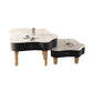 Modern Free Form Slate Cocktail Table Wood 4 Legs Coffee Table with Drawers Clearhalo 'Coffee & Accent Tables' 'Coffee Tables' 'coffee_tables' 'furn' 'furn_coffee_tables' 'Furniture' 'Living Room Furniture' 6523207