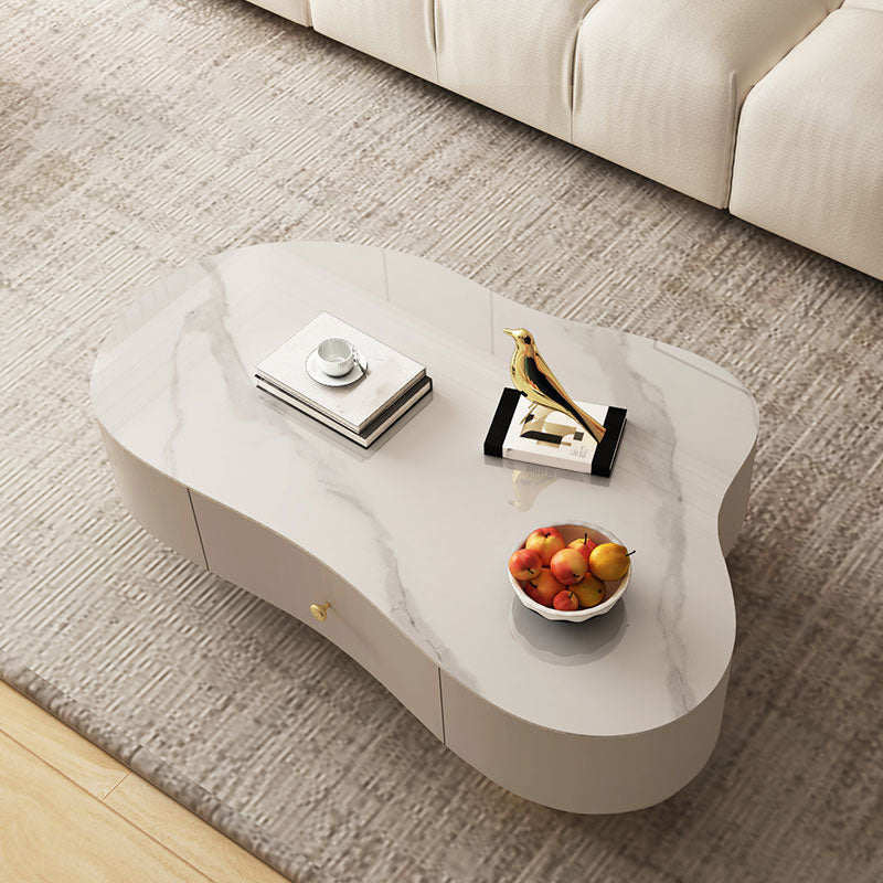 Contemporary Coffee Table Slate Free Form Coffee Cocktail Table Clearhalo 'Coffee & Accent Tables' 'Coffee Tables' 'coffee_tables' 'furn' 'furn_coffee_tables' 'Furniture' 'Living Room Furniture' 6523285