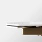 Glam 4 Legs Cocktail Table Single Stone Coffee Cocktail Table Clearhalo 'Coffee & Accent Tables' 'Coffee Tables' 'coffee_tables' 'furn' 'furn_coffee_tables' 'Furniture' 'Living Room Furniture' 6523300