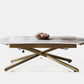 Glam 4 Legs Cocktail Table Single Stone Coffee Cocktail Table Clearhalo 'Coffee & Accent Tables' 'Coffee Tables' 'coffee_tables' 'furn' 'furn_coffee_tables' 'Furniture' 'Living Room Furniture' 6523302