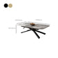 Glam 4 Legs Cocktail Table Single Stone Coffee Cocktail Table Clearhalo 'Coffee & Accent Tables' 'Coffee Tables' 'coffee_tables' 'furn' 'furn_coffee_tables' 'Furniture' 'Living Room Furniture' 6523306