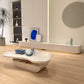 Table basse sur pied moderne en ardoise, forme libre, table de cocktail