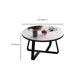Table de cocktail ovale en pierre Glam Table de cocktail basse simple standard