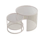 Tropical Round Frame Cocktail Table Glass Top Coffee Cocktail Table Clearhalo 'Coffee & Accent Tables' 'Coffee Tables' 'coffee_tables' 'furn' 'furn_coffee_tables' 'Furniture' 'Living Room Furniture' 6523466