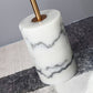 23.62 inch Tall Pedestal Side Table Metal and Marble Side End Table