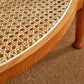 Tropical Round Cocktail Table Glass Top Coffee Cocktail Table with Shelf Clearhalo 'Coffee & Accent Tables' 'Coffee Tables' 'coffee_tables' 'furn' 'furn_coffee_tables' 'Furniture' 'Living Room Furniture' 6523574