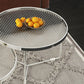 Modern Round Coffee Table Glass Top and Iron Coffee or End Table Cross Legs