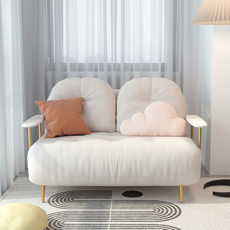 Getuft gestoffeerde futon stoel met matras glam cabrioleband