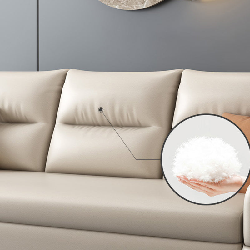 Bonded lederen bank futon hedendaagse futon slaper bank met opslag