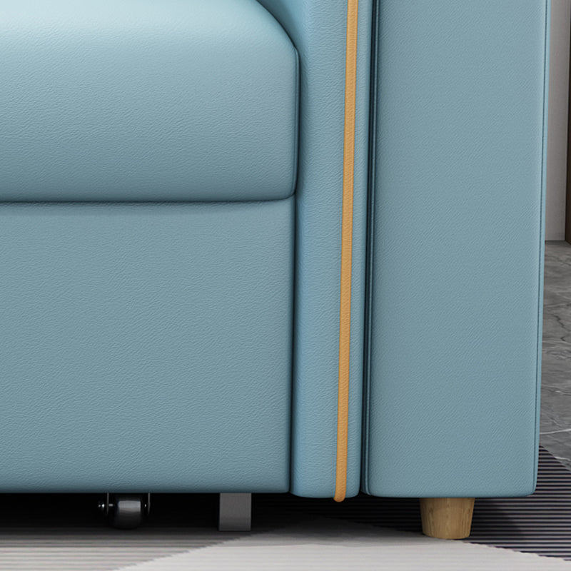 スカンジナビアのソファ布団ボンドレザー布団スリーパーソファが保管