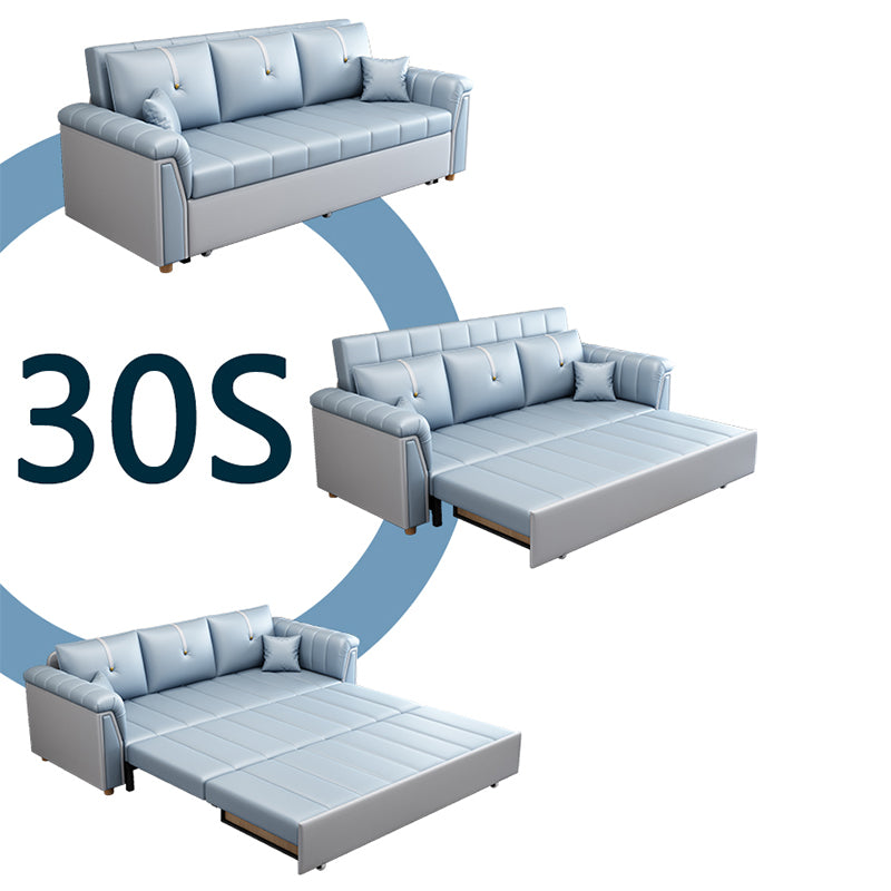 ボンドレザーソファ布団スカンジナビア布団スリーパーソファベッドと保管