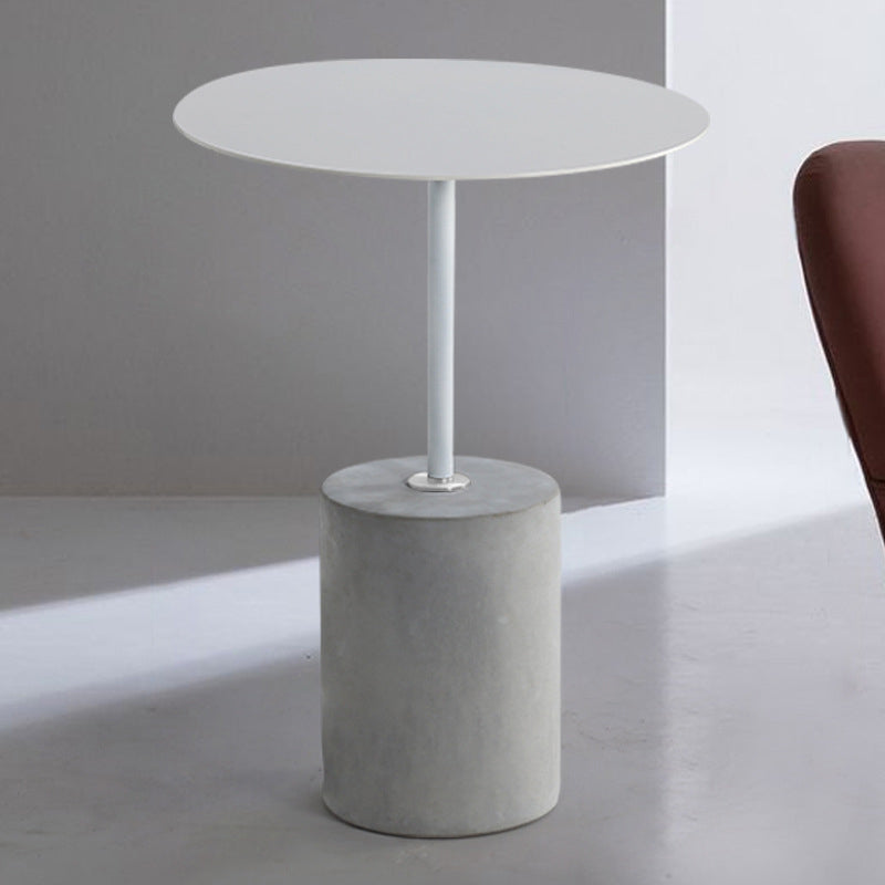 TABELLA ROUND ENTERNO CONTEMPOURANTE 23.62 "Tallo di snack laterale di piede.