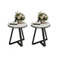 Runder Marmor Endtisch Set Glam Dia 19.7-in Sofa Seitenakzentisch