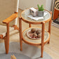 Tropical Round Cocktail Table Storage Solid Wood Coffee Table Clearhalo 'Coffee & Accent Tables' 'Coffee Tables' 'coffee_tables' 'furn' 'furn_coffee_tables' 'Furniture' 'Living Room Furniture' 6524066
